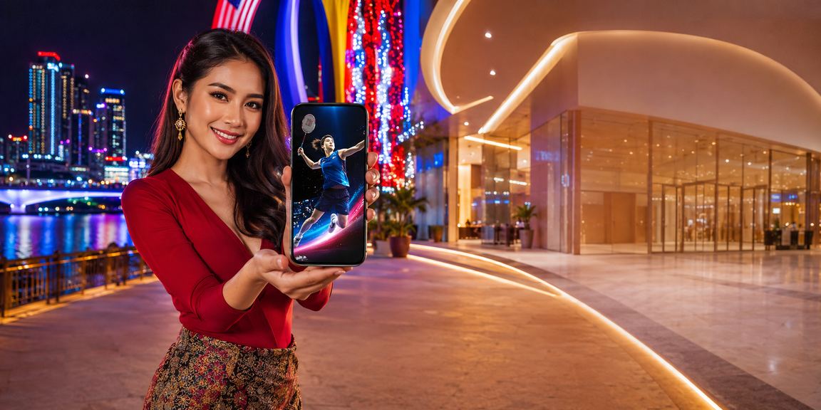 Pengguna Malaysia menggunakan aplikasi mudah alih 1211 untuk pertaruhan kasino